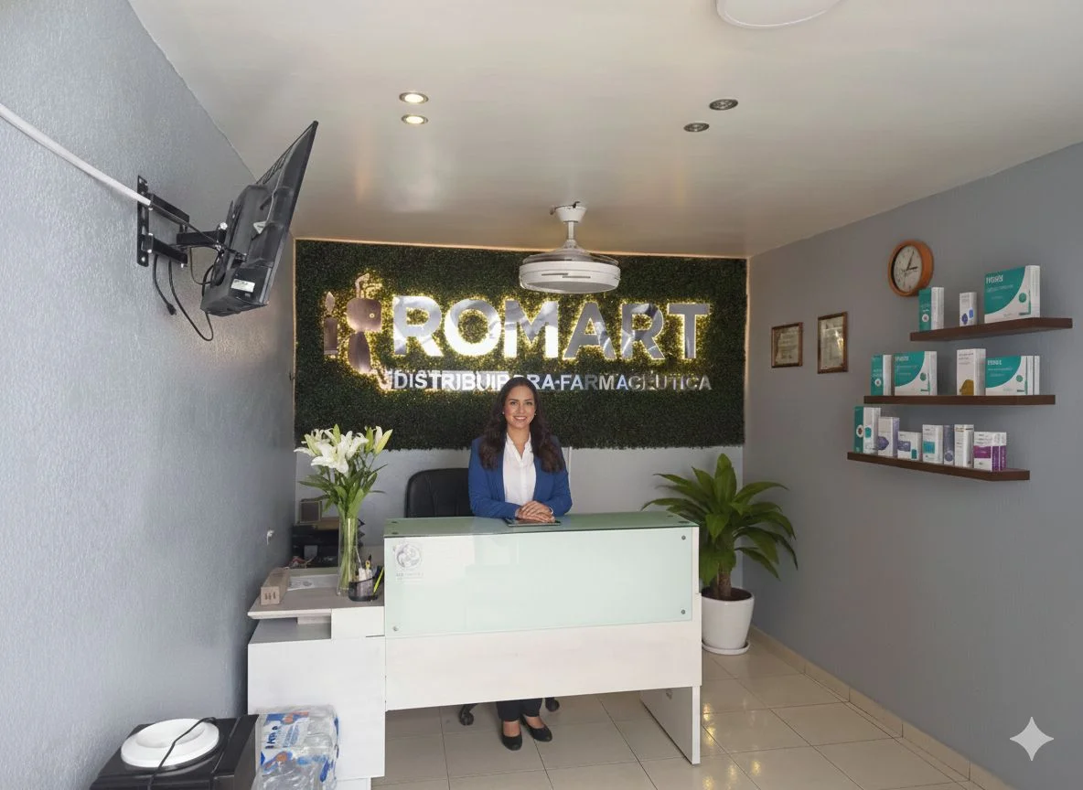 Recepción de ROMART Distribuidora Farmacéutica